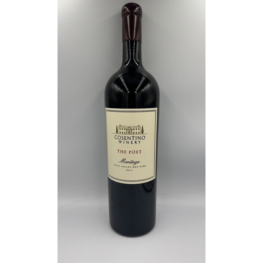 Cosentino Winery Napa Valley‎ The Poet 3L Empty Sealed Display Bottle Engraved